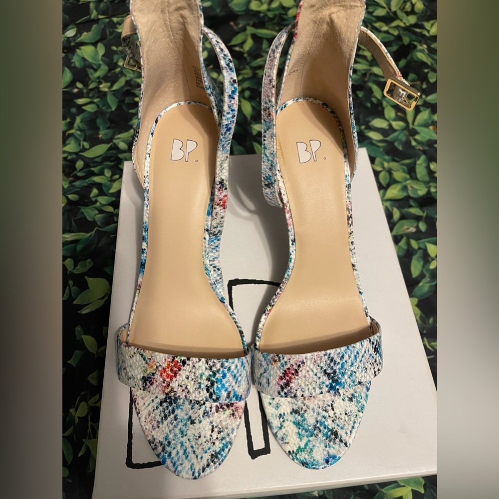 Nordstrom BP. Luminate Multicolor Open Toe Sandal